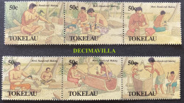 OTEM580, TOKELAU, ARTESANIA, HOMBRES, 1990, 178/83 - Tokelau