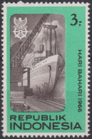 1966 Indonesien ** Mi:ID 547, Sn:ID 694, Yt:ID 483, Maritime Day, Hari Bahari - Indonésie