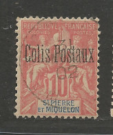 SAINT PIERRE ET MIQUELON COLIS POSTAUX N° 2 OBL / Used - Autres & Non Classés