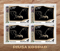 Estonia Estland Estonie 2024 Visit Estonia Piusa Caves Bats Geology BeePost Sheetlet MNH - Vleermuizen