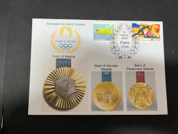 10-2-2024 (3 X 47) Paris Olympic Games 2024 - 2024 Summer Olymic Games Medals Unveilled In Paris - Estate 2024 : Parigi