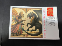 10-2-2024 (3 X 47) Chinese New Year Of The Dragon 2024 - 年中國龍年新年 - 1 Cover With $ 1.20 Page Corner Stamp - Chinese New Year