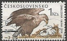 TCHECOSLOVAQUIE - Faune Menacée .. L'aigle De Mer - Aigle Et Aiglon - Used Stamps
