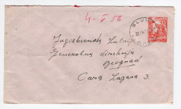 1956. YUGOSLAVIA,CROATIA,ISTRIA,SLUM TO BELGRADE,STATIONERY COVER USED - Postal Stationery