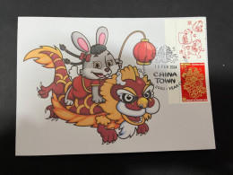 10-2-2024 (3 X 47) Chinese New Year Of The Dragon 2024 - 年中國龍年新年 - 1 Cover With $ 1.20 Tag Stamp - Chinese New Year