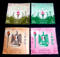 Egypt 1961 & 1966, Vectory Day, Regular One & Overprinted PALESTINE Issues. Mint - Neufs