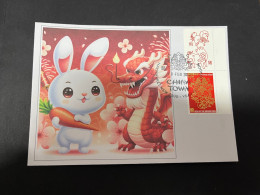 10-2-2024 (3 X 47) Chinese New Year Of The Dragon 2024 - 年中國龍年新年 - 1 Cover With $ 1.20 Tag Stamp - Chinese New Year