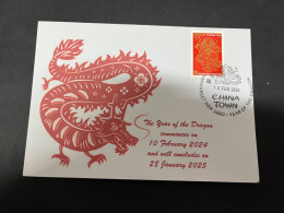 10-2-2024 (3 X 47) Chinese New Year Of The Dragon 2024 - 年中國龍年新年 - 1 Cover With $ 1.20 Stamp - Chinese New Year