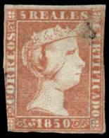 Ø 3. 5 Reales. Márgenes Cortos. Examinar. Cat. 260 €. - Used Stamps