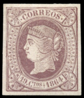 (*) 66. Isabel II. 19 Ctos. Muy Buenos Márgenes. Cat. 260 €. - Unused Stamps