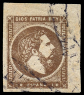 Ø 161. Correo Carlista. Esquina De Pliego. Marquillado Roig. Cat. 135 €. - Carlistes