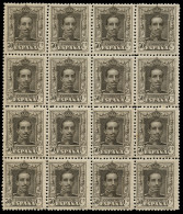 ** 318. Vaquer. Bloque De 16. Muy Bien Centrados. Muy Raro En Bloque. 4 Sellos Con Fijasellos. - Unused Stamps