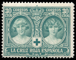 ** 332. Cruz Roja. 30 Cts. Valor Clave. Centraje Aceptable. Cat. 96 €. - Unused Stamps