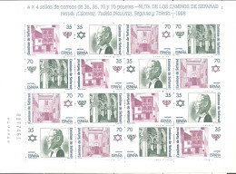 ** 3600/03. Minipliego Sefarad 1998. 2 Minipliegos. Cat. 25 €. - Unused Stamps