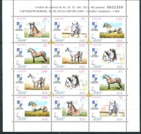 ** 3609/13. Minipliego Caballos, Año 1998. Cat. 34 €. - Unused Stamps