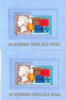 ** 3711A/C. 2 Carnets Del 150 Aniversario Del Sello Español. - Neufs