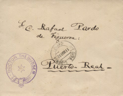 11/3/1892. Carta Franquicia 6 Remitida Por Dr. Thebussem, De Medina De Sidonia A Puerto Real. Llegada Al Dorso. - Postage Free