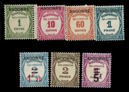 Tasas ** 9/15. Preciosa. Cat. 1270 €. - Unused Stamps