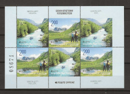 2012 MNH Cept Bosnia Serbian Post Booklet Pane - 2012