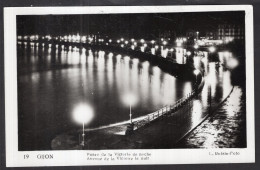 España - Gijon - Paseo De La Victoria - Vista Nocturna - Asturias (Oviedo)