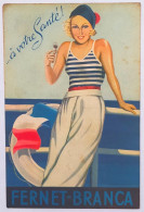 Carte Postale - Illustrateur Italien NANNI - Publicité FERNET-BRANCA - Femme - Art Déco - Nanni