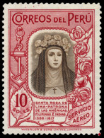 Delcampe - PERU. * Av. 28. Rosa De Lima. Certificado CMF. Cat. 265 €. - Peru