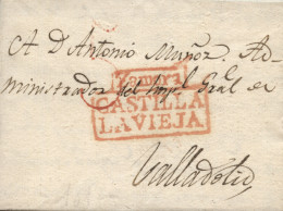 D.P. 14. 1817 (2 DIC). Carta De Zamora A Valladolid. Marca Nº 8R. Lujo. - ...-1850 Prephilately