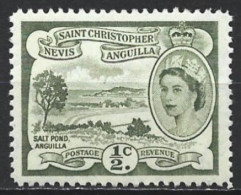 St. Kitts-Nevis 1956. Scott #120 (MH) Salt Pond, Anguilla - St.Christopher-Nevis & Anguilla (...-1980)