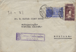 Carta De Tetuán A Melilla, El 30/11/42. Marca De Censura No Catalogada - Republicans Censor Marks