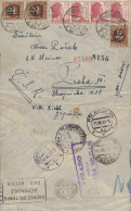 Preciosa Carta Certificada Circulada Del Frente A Checoslovaquia, El 4/7/38. Matasellos Correo De Campaña - B.I. - E. De - Republikeinse Censuur