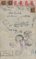 Preciosa Carta Certificada Circulada Del Frente A Checoslovaquia, El 4/7/38. Matasellos Correo De Campaña - B.I. - E. De - Republicans Censor Marks