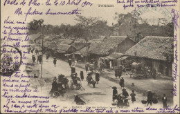 INDOCHINA. Interesante Conjunto De 12 Postales Circuladas Durante El Periodo Colonial Francés. - Brieven En Documenten