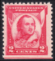 !a! USA Sc# 0690 MNH SINGLE (bottom Side Cut / A2) - General Casimir Pulaski - Ungebraucht