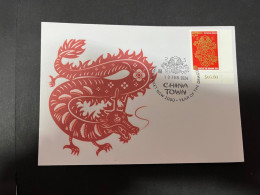 10-2-2024 (3 X 47) Chinese New Year Of The Dragon 2024 - 年中國龍年新年 - 1 Cover With $ 1.20 New Year Stamp - Chinese New Year