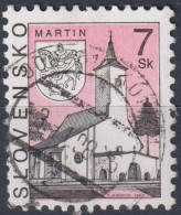 1997 Slowakische Republik ° Mi:SK 284, Sn:SK 222, Yt:SK 242, St Martin's Church, Martin - Gebraucht