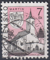 1997 Slowakische Republik ° Mi:SK 284, Sn:SK 222, Yt:SK 242, St Martin's Church, Martin - Usati