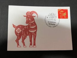 10-2-2024 (3 X 47) Chinese New Year Of The Dragon 2024 - 年中國龍年新年 - 1 Cover With $ 1.20 New Year Dragon Stamp - Chinese New Year