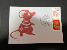 10-2-2024 (3 X 47) Chinese New Year Of The Dragon 2024 - 年中國龍年新年 - 1 Cover With $ 1.20 Year Of Rat Tag Stamp - Chinese New Year