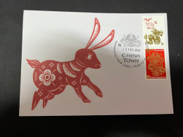 10-2-2024 (3 X 47) Chinese New Year Of The Dragon 2024 - 年中國龍年新年 - 1 Cover With $ 1.20 Year Of Rabbit/Cat Tag Stamp - Chinese New Year