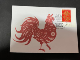 10-2-2024 (3 X 47) Chinese New Year Of The Dragon 2024 - 年中國龍年新年 - 1 Cover With $ 1.20 Year Of Rooster Stamp - Chinese New Year