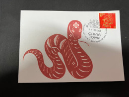 10-2-2024 (3 X 47) Chinese New Year Of The Dragon 2024 - 年中國龍年新年 - 1 Cover With $ 1.20 New Year Snake Stamp - Chinese New Year