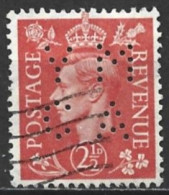 Great Britain 1951. Scott #284 Perf: M.Y.A.C. (U) King George VI - Perforés