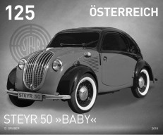 Austria 2018 - Steyr Typ 50 Baby - Black Print Mnh** - Proeven & Herdruk