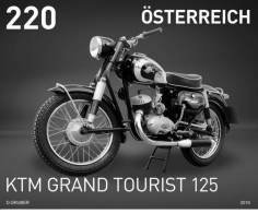 Austria 2018 - KTM R 125 Grand Tourist, Serie Motorräder Black Print Mnh** - Proofs & Reprints