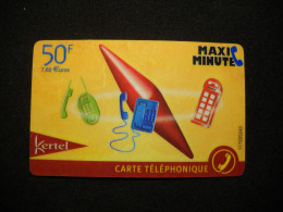 7687Télécarte Collection KERTEL MAXI MINUTE  50 F ( Carotte  TABAC) Carte Prépayée   ( 2.scans)  Carte Téléphonique - Other & Unclassified