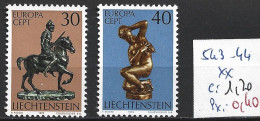 LIECHTENSTEIN 543-44 ** Côte 1.20 € - 1974