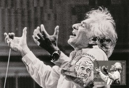 Austria 2018 - 100. Geb. Leonard Bernstein Carte Maximum - Cartes-Maximum (CM)