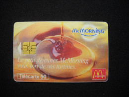 7693 Télécarte Collection  Mc MORNING Mac DONALD PETIT DEJEUNER   ( 2.scans)  Carte Téléphonique - Food