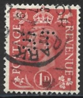 Great Britain 1941. Scott #259 Perf: S.T. (U) King George VI - Perforés