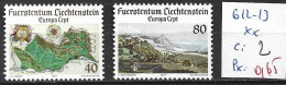 LIECHTENSTEIN 612-13 ** Côte 2 € - 1977